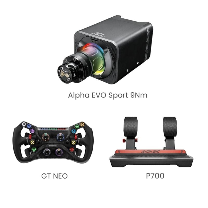 Combo Giả Lập Đua Xe Simagic Green Flag Bundle (9Nm)