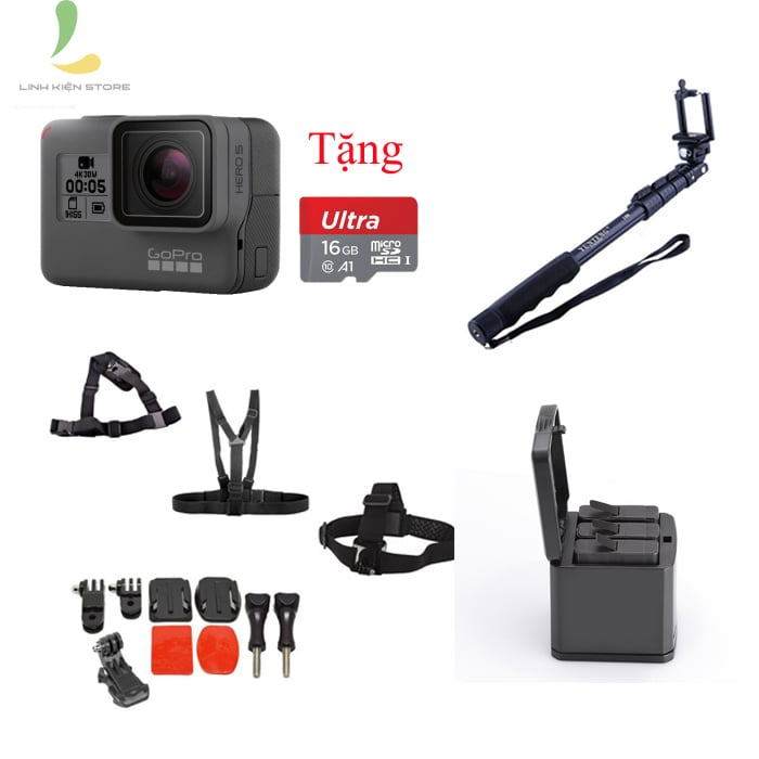 Ảnh minh họa COMBO GOPRO HERO 5 BLACK VÀ PHỤ KIỆN 1