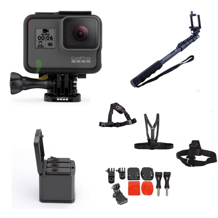 Ảnh minh họa COMBO GOPRO HERO 6 BLACK+PHỤ KIỆN CAO CẤP 1