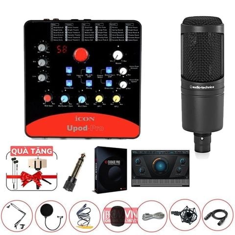 Combo hát live icon upod pro micro at2020