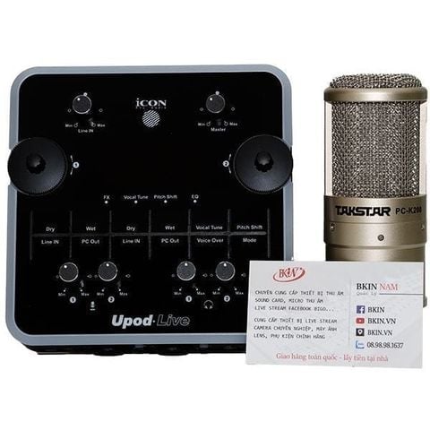 Combo Icon upod live micro pc k200 autotune tự động