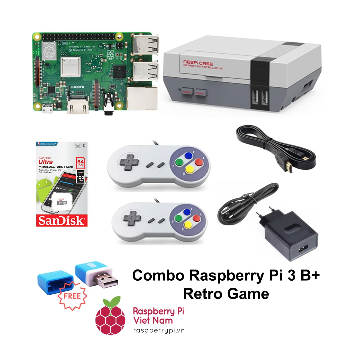 Combo Raspberry Pi 3 Retro Game
