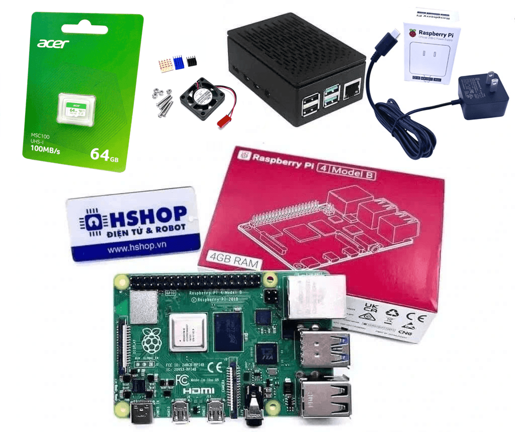 Ảnh minh họa Combo Raspberry Pi 4 Model B Pro Kit 1