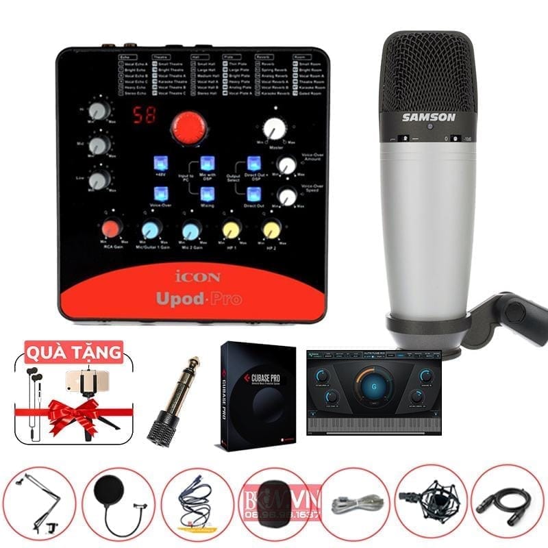 Combo thu âm icon pro micro samson c03