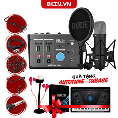  Combo Thu Âm SSL 2+ Mic NT1 Signature Rode 