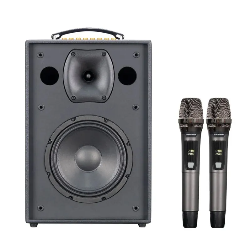 Ảnh minh họa Loa Acnos CS286PRO, Bass 20 cm, Công suất 100W, Bluetooth 5.0, MP3 USB, LINE IN, OPTICAL IN, Đi kèm 2 Mic 3