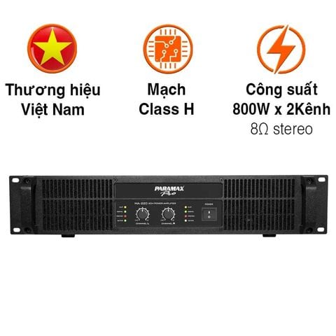Công Suất Paramax MA220, 800W x 2 Kênh