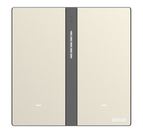 Module công tắc bối cảnh đôi Simon M7 Smart 66E8006MTY-2C Màu vàng