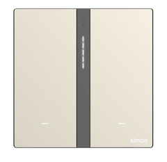  Module công tắc bối cảnh đôi Simon M7 Smart 66E8006MTY-2C Màu vàng 