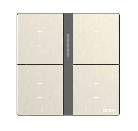Module công tắc bối cảnh tám Simon M7 Smart 66E8025MTY-2C Màu vàng