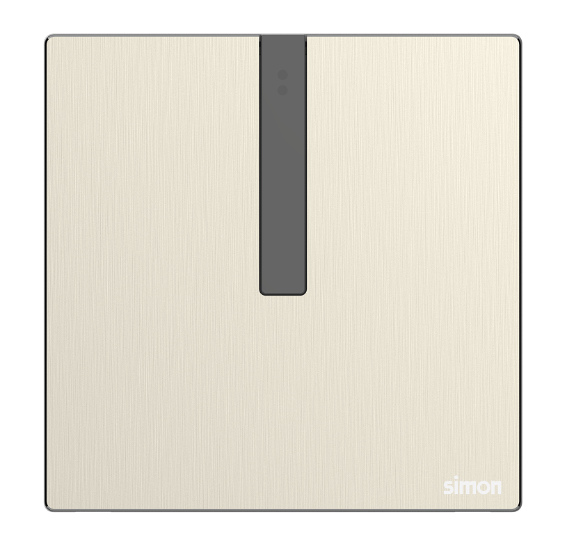 Module công tắc đơn Simon M7 Smart 66E8001MTY-2C màu vàng (Metal Gold) đế vuông