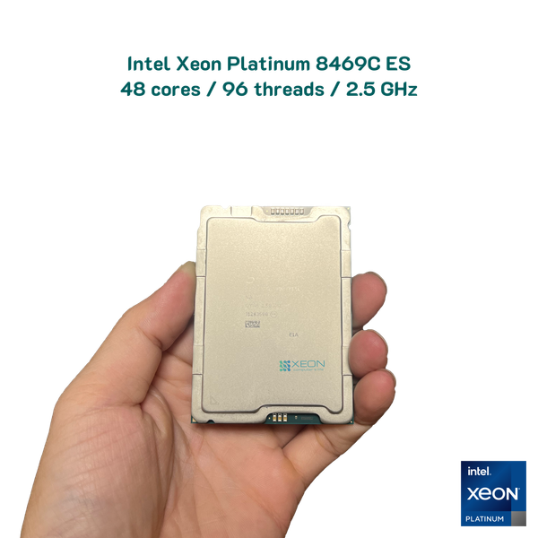CPU Intel Xeon Platinum 8469C ES 48 core / 96 threads