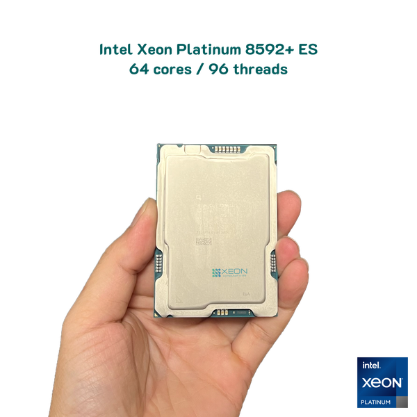 CPU Intel Xeon Platinum gen 5 8592+ ES 64 nhân