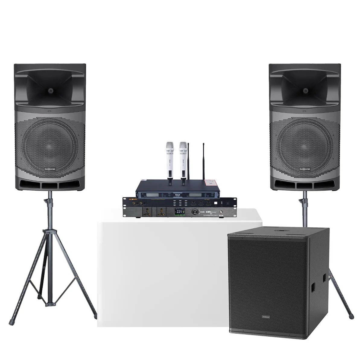 Ảnh minh họa Dàn karaoke gia đình Audiocenter Active 01 (Audiocenter MA15, S3118A, BIK BPR-8600, BCE VIP6000, BKSound M8...) 1