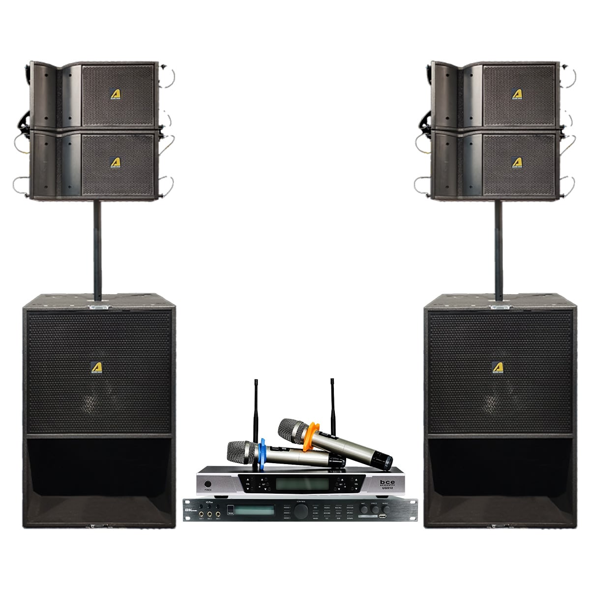 Dàn âm thanh Line Array Active Actpro A6 Suit F (Sử Dụng 100-300 Khách, Loa Line Array Từ Ferrite)