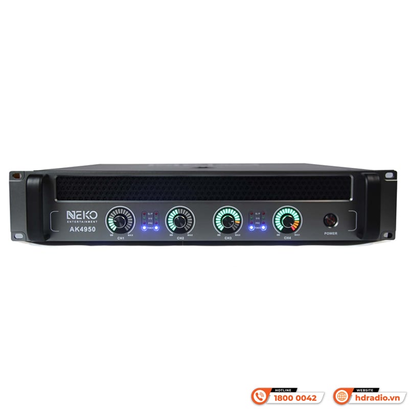 Ảnh minh họa Cục công suất NEKO AK4950, 4 kênh, 950W 1