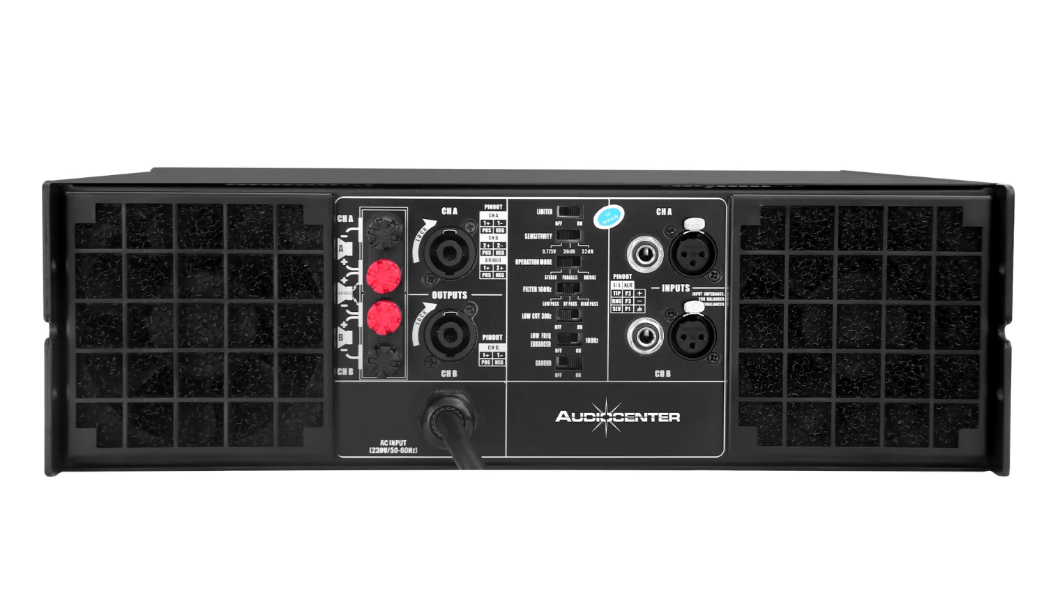 Ảnh minh họa Cục Đẩy 2 Kênh Audiocenter PRO18.0 (1700W, Class H+, Có Bridge) 3