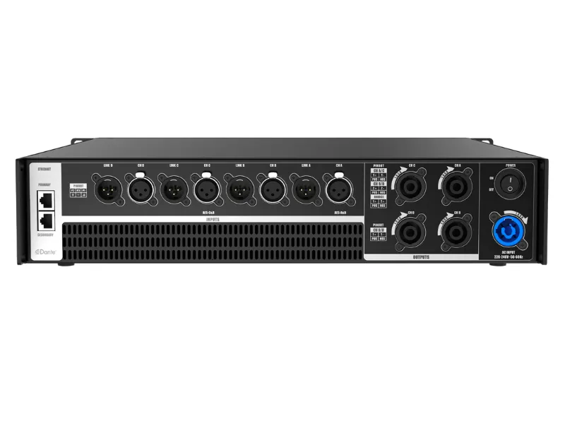 Ảnh minh họa Cục đẩy 4 kênh Audiocenter D4.6K-D (Dante, Class D, Có Bridge) 3