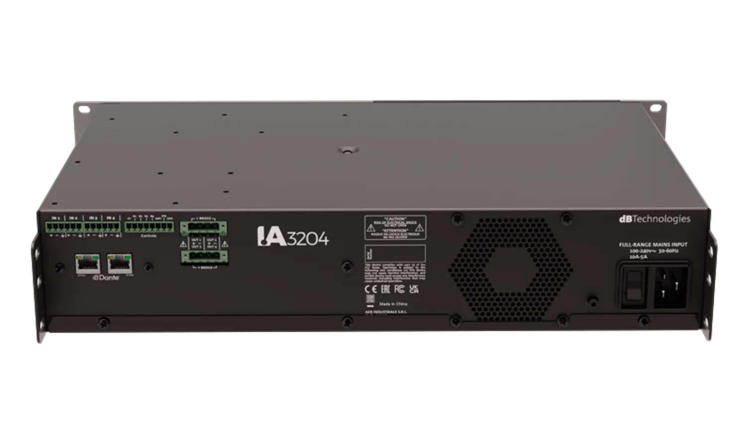 Ảnh minh họa Cục đẩy 4 kênh dBTechnologies IA3204 D (800W, Class D, Có Bridge, Dante) 2