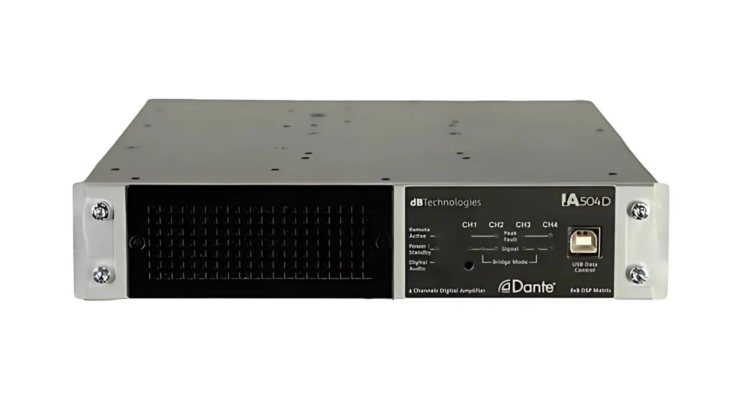 Ảnh minh họa Cục đẩy 4 kênh dBTechnologies IA504D (180W, Class D, Có Bridge, Dante) 1