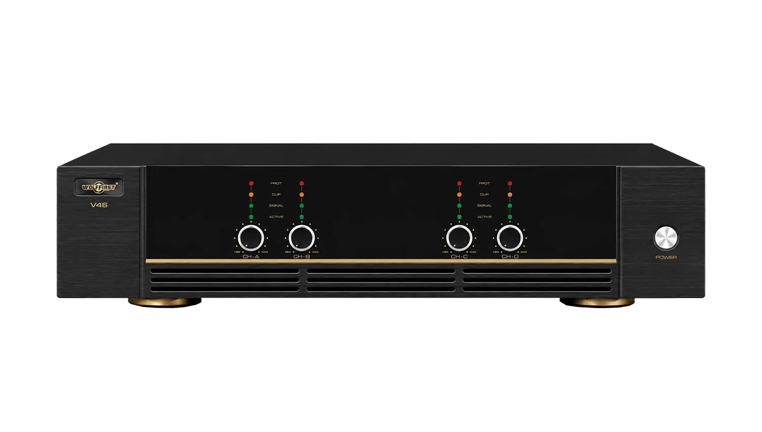 Ảnh minh họa Cục đẩy 4 kênh Wolfirst V46 (600W, Class D, Có Bridge) 2