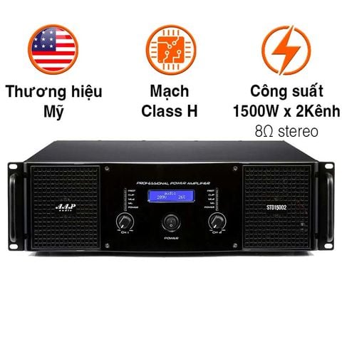 Cục Đẩy AAP STD15002, 1500W x 2Kênh