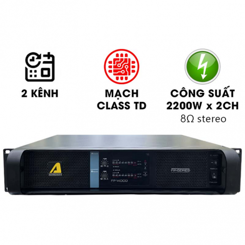 Cục đẩy công suất 2 kênh Actpro FP14000 (Class TD, 2200W/CH)