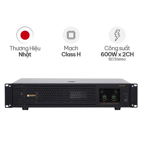 Cục đẩy công suất 2 kênh BIK BPA-H62 (600W, Class H)
