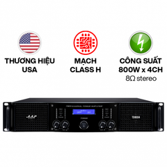  Cục đẩy công suất 4 kênh AAP TD8004 (Nguồn xuyến, Class H, 800W) 