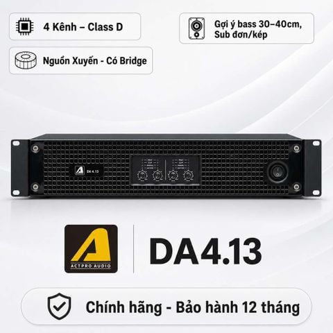 Cục đẩy công suất 4 kênh Actpro DA4.13 (Nguồn xuyến)