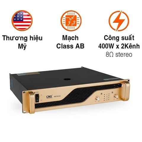 Cục Đẩy Công Suất CAVS ZM2500 Gold, 400W x2 Kênh, Class AB