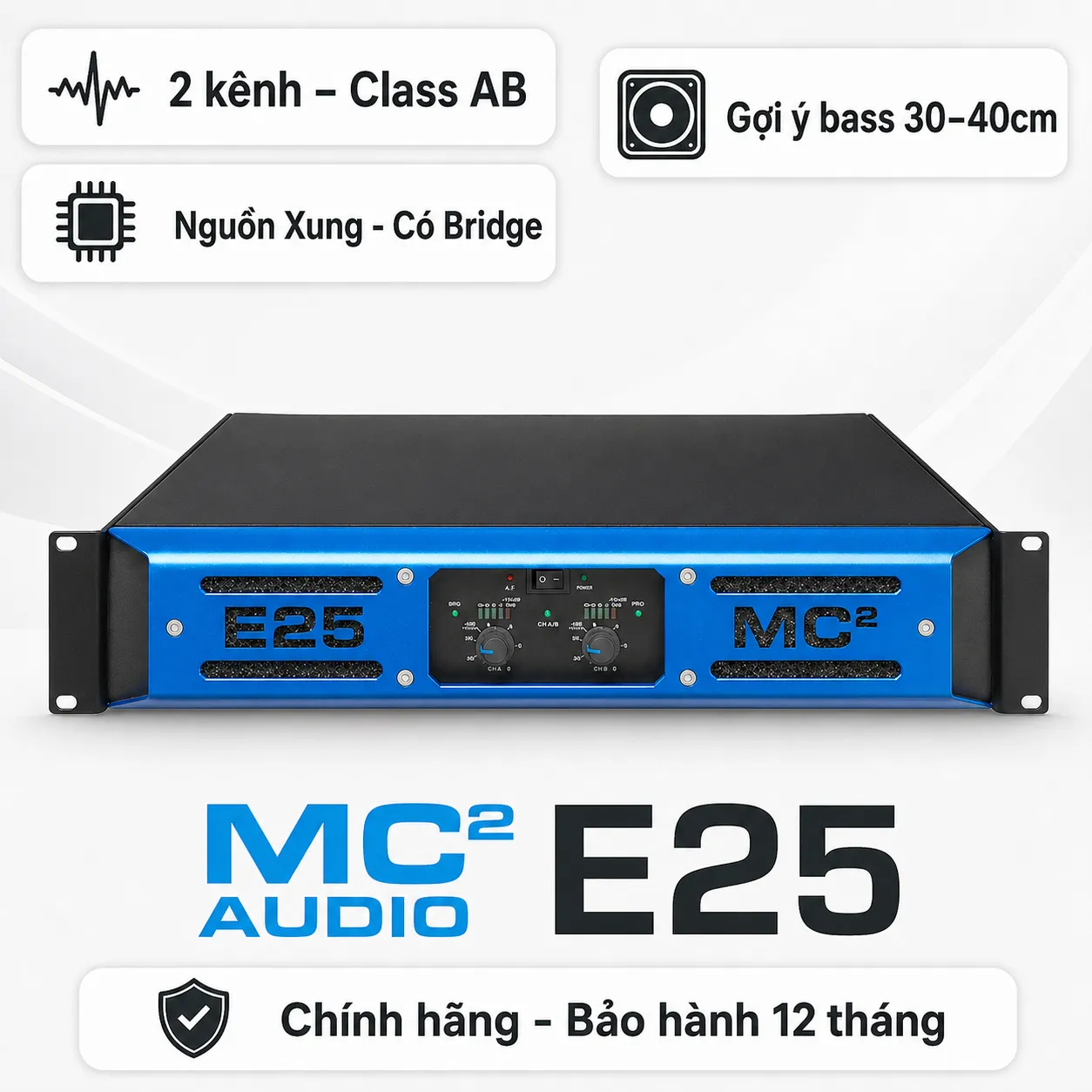 Ảnh minh họa Cục đẩy công suất MC2 Audio E25 (Made in England) 1
