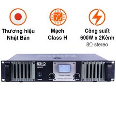  Cục Đẩy Công Suất Neko AK2600, 600W x 2 Kênh 