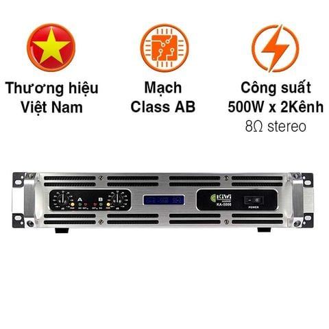 Cục Đẩy Kiwi KA5000, 500W x 2 Kênh