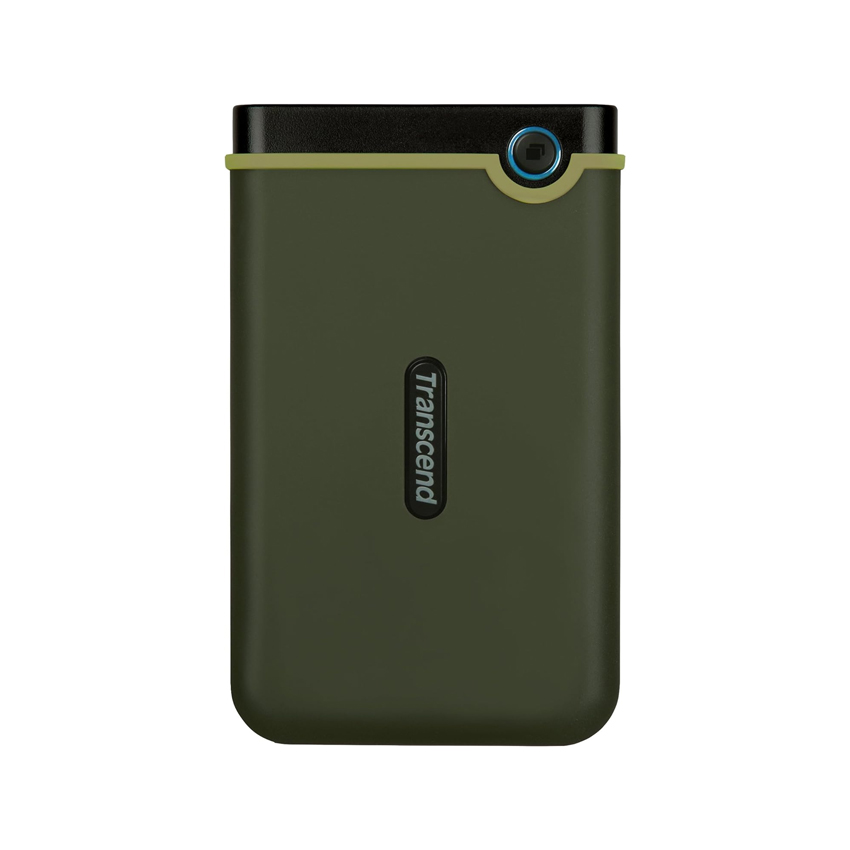 Ổ cứng di động Transcend 2TB 2.5inch StoreJet Slim 25M3G Màu Xanh Green, Chống Sốc (TS2TSJ25M3G)