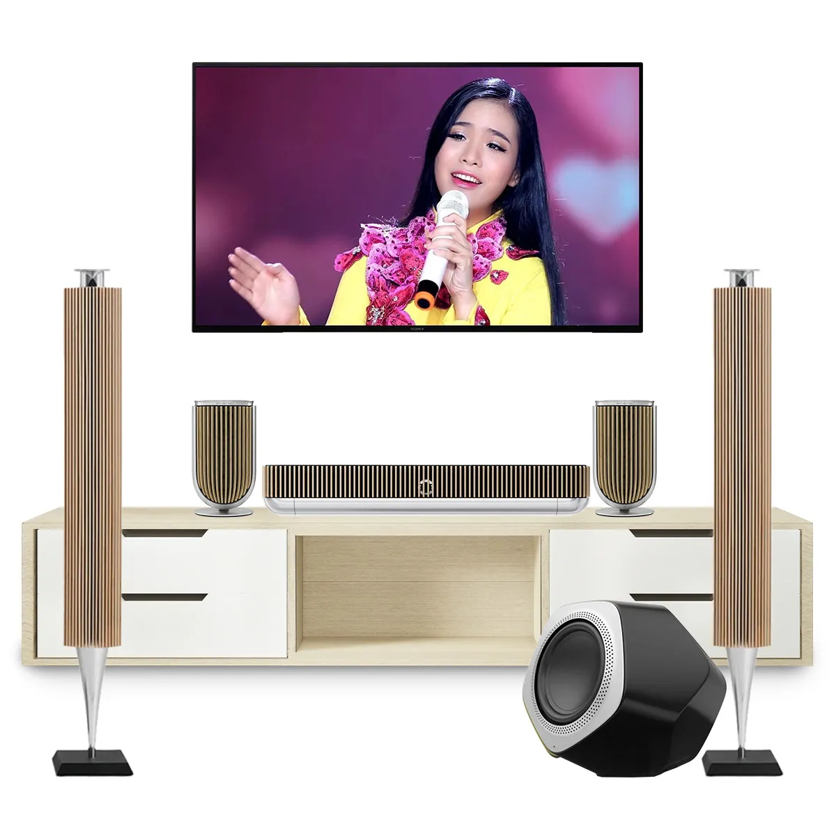 Ảnh minh họa Bộ dàn âm thanh hi-end 5.1 Không dây B&O 01 (Beolab 18, Beolab 8, Beosound Theatre, Beolab 19) 2