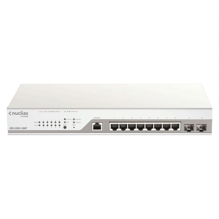 D-LINK DBS-2000-10MP – SWITCH POE 8 PORT GIGABIT QUẢN LÝ CLOUD