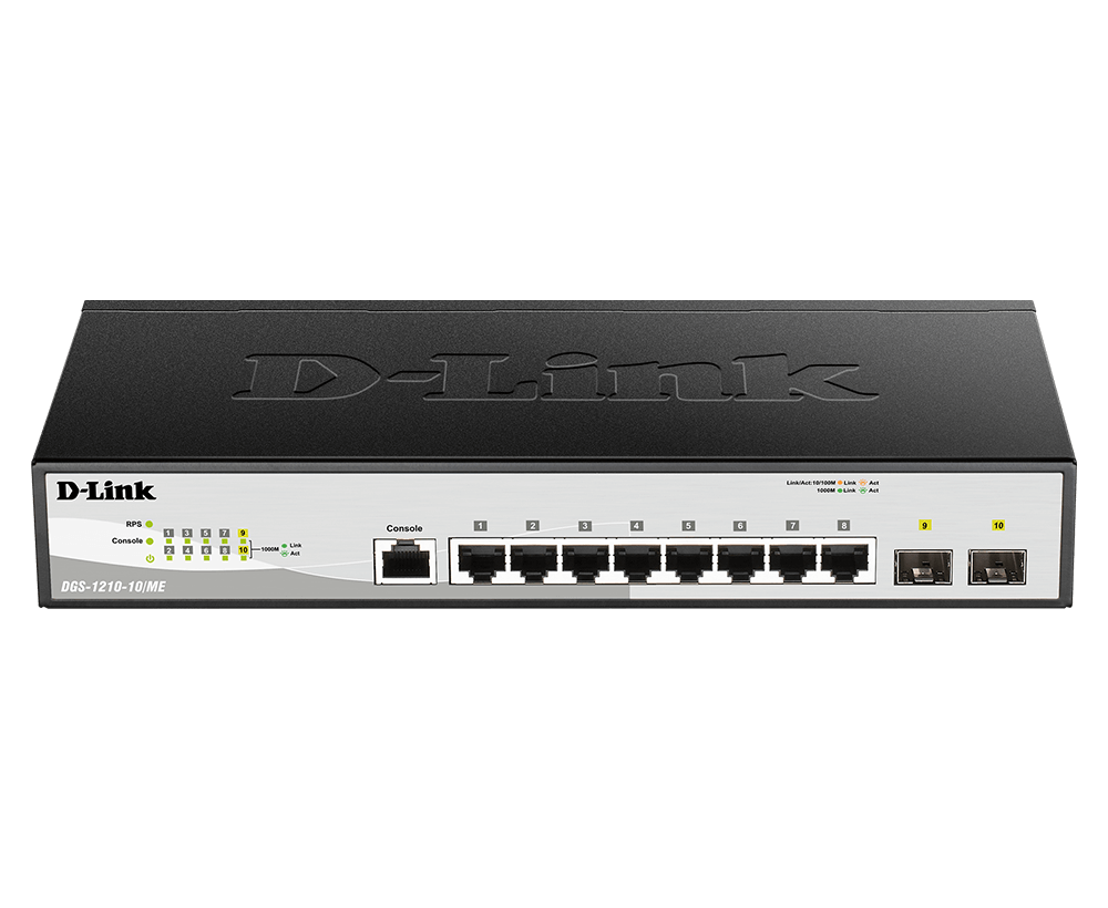 D-Link DGS-1210-10/ME – Switch Gigabit Metro Ethernet 10 Cổng