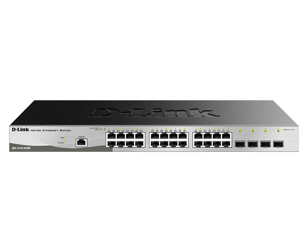 D-Link DGS-1210-28/ME – Switch Gigabit Metro Ethernet 28 Cổng
