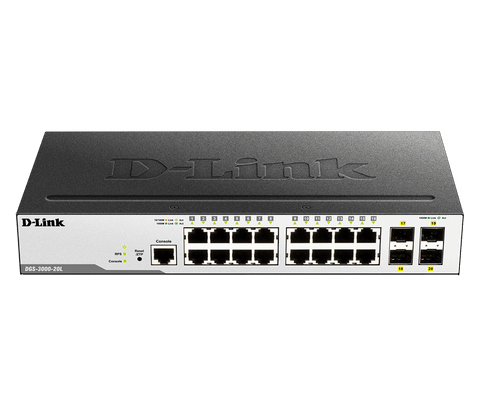 D-Link DGS-3000-20L – Switch Managed Layer 2 Gigabit 20 Port