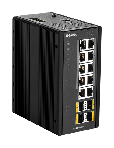D-Link DIS-300G-14PSW – Switch công nghiệp Gigabit Managed PoE 14 cổng