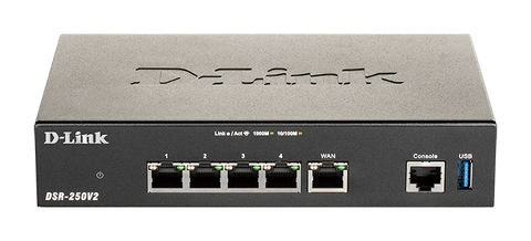 D-Link DSR-250V2 – Router VPN Unified Services Gigabit 5 cổng