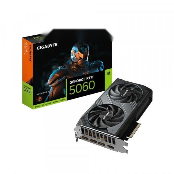 Card màn hình NVIDIA RTX 5060 Gigabyte WINDFORCE | 8GB GDDR7, 3840 CUDA, 450W