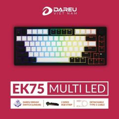  Bàn phím cơ DareU EK75 RGB Type-C 75% giá tốt 
