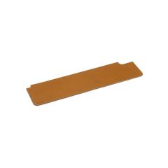  Da kê tay da bò full grain Mini màu nâu nhạt 