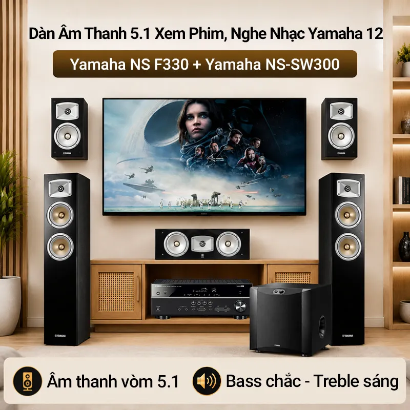 Ảnh minh họa Dàn Âm Thanh 5.1 Xem Phim, Nghe Nhạc Yamaha 12 1