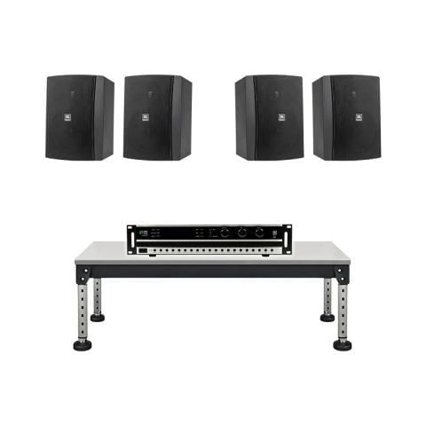Dàn âm thanh quán Cafe CF18 (JBL Stage XD-6, Kiwi PD8000)