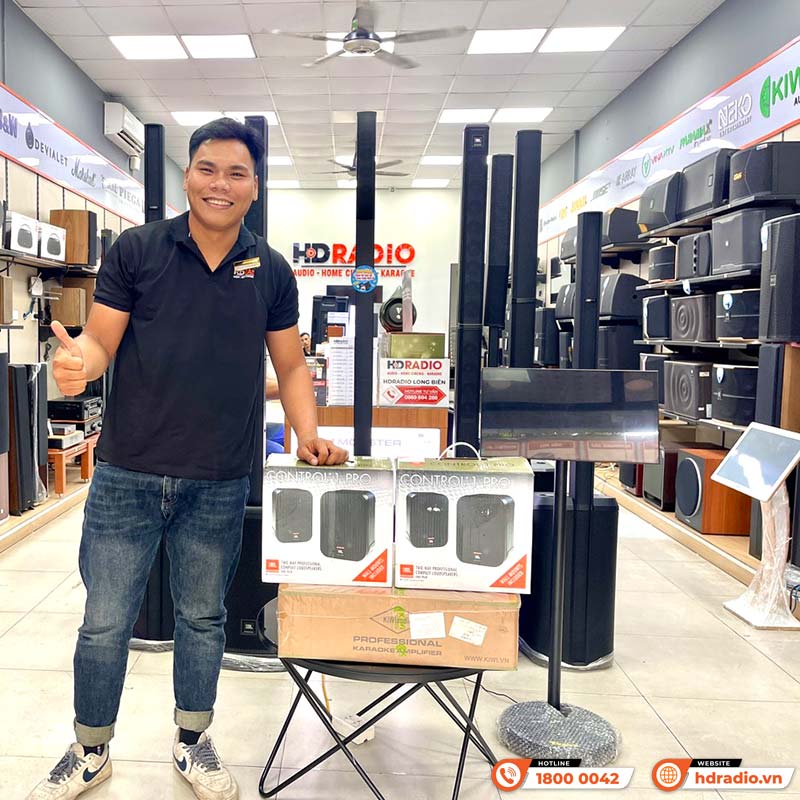 Ảnh minh họa Dàn âm thanh quán Cafe giá rẻ JBL CF01 (JBL Control 1 Pro, Kiwi PD8000) 1