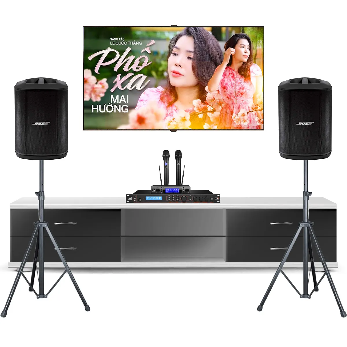 Ảnh minh họa Dàn karaoke Bose 12 (Bose S1 Pro Plus, JBL VX9, JBL VM300) 1