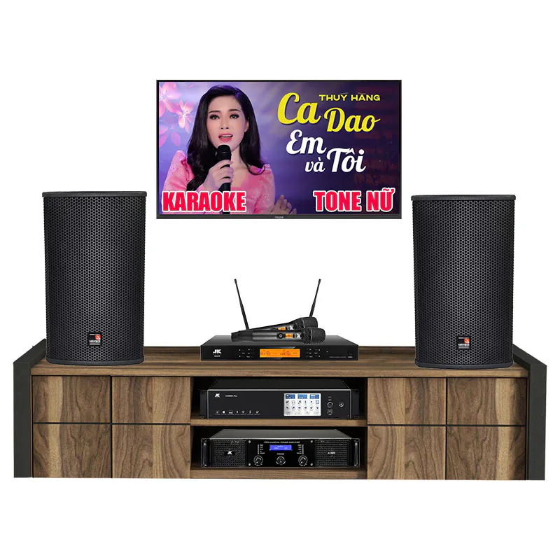 Dàn Karaoke cao cấp HDR78 ( Tecnare E10, Công suất, Vang số, Micro K500 )